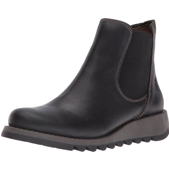 Women's Black Ankle Boots - Picture 1 of 12